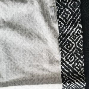 Black and white curtains